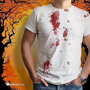 Amazon.com: Old Glory Halloween Blood Splatter T-Shirt